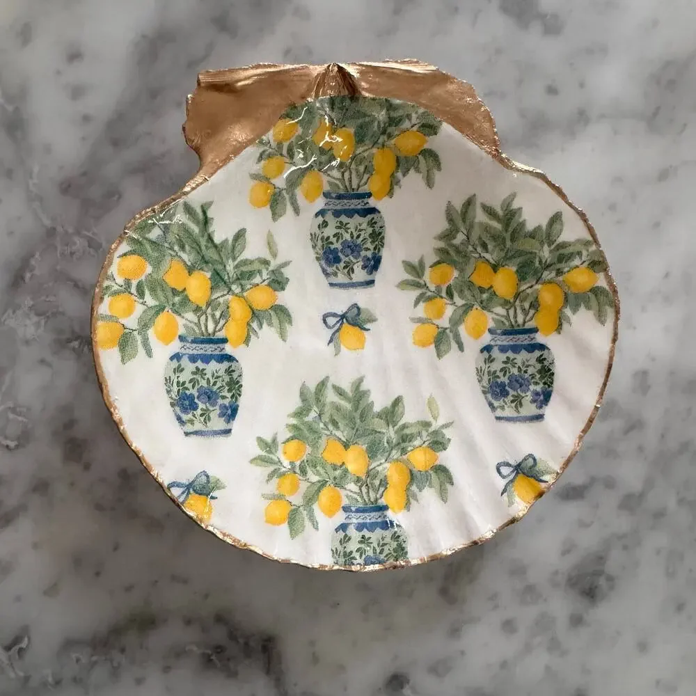 Handmade chinoiserie lemon
